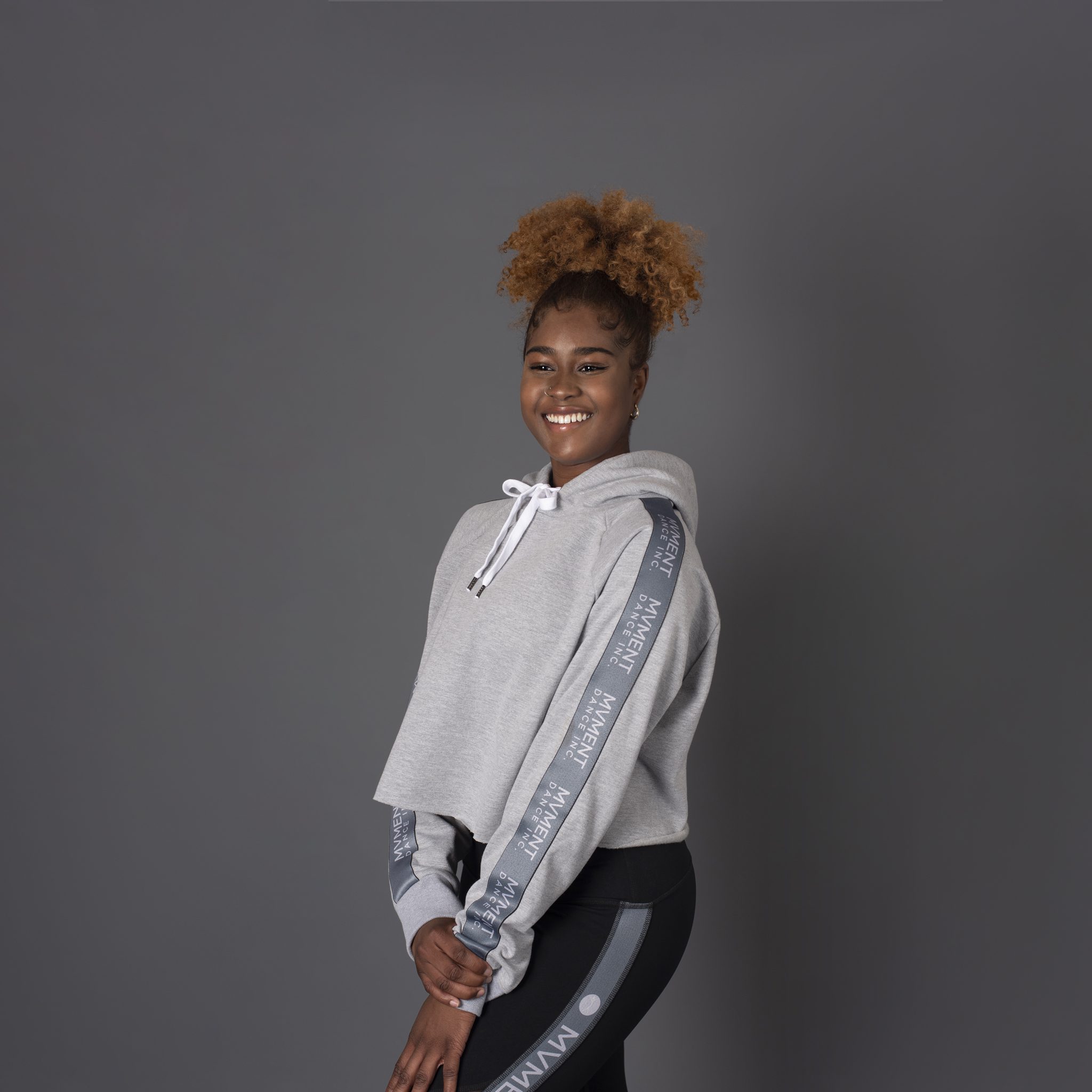 Street Raw Edge Crop Hoodie