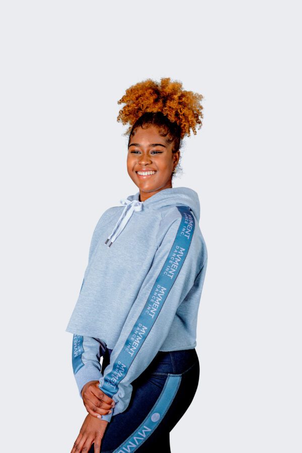 Street Raw Edge Crop Hoodie