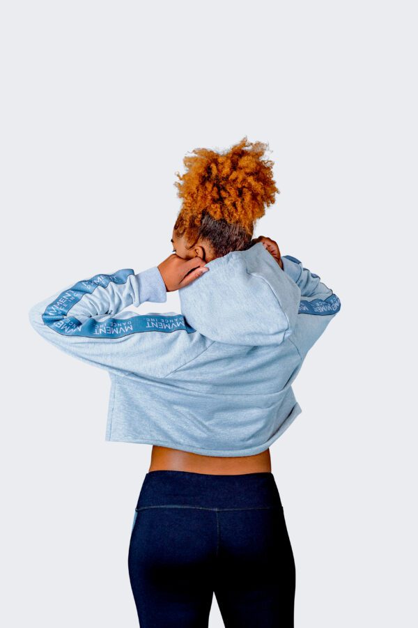 Street Raw Edge Crop Hoodie