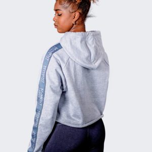 Street Raw Edge Crop Hoodie