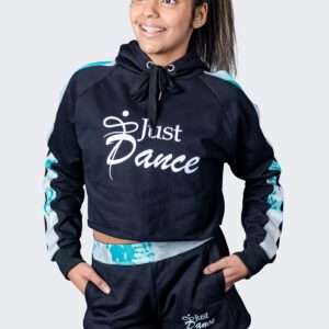 Street Raw Edge Crop Hoodie - Premium