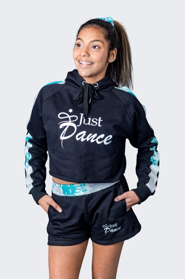 Street Raw Edge Crop Hoodie - Premium