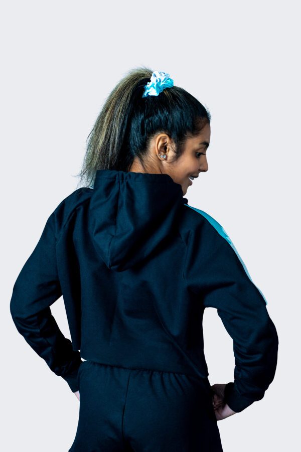 Street Raw Edge Crop Hoodie - Premium