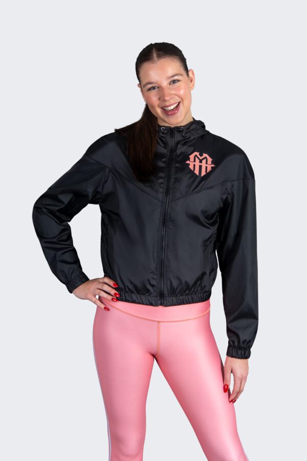 Onyx Cropped Windbreaker