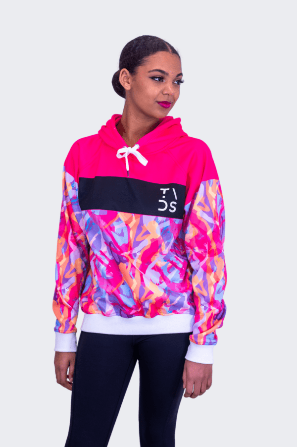 Raised Print Pullover Hoodie