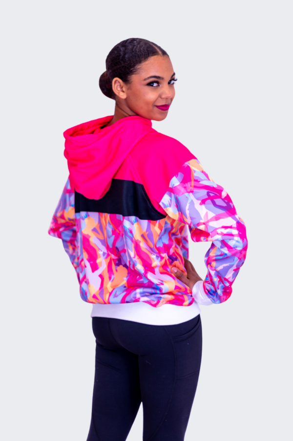 Raised Print Pullover Hoodie